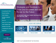 Tablet Screenshot of leadinghomecare.com