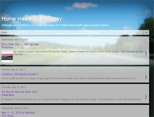 Tablet Screenshot of blog.leadinghomecare.com